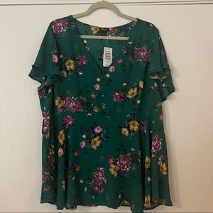 Torrid peplum style top, sz 2